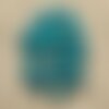 40pc - perles bois rondelles 6x4mm bleu vert turquoise   4558550001252