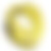 5pc - colliers tours de cou 45cm suédine jaune 2x1mm   4558550000651