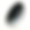 1pc - pendentif en pierre - agate et quartz noir et blanc goutte 62x39mm n°3  -  4558550039118