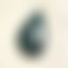 Cabochon pierre semi précieuse - azurite goutte 23x18mm n12 -  4558550079350