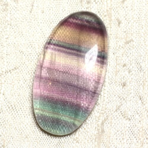 Cabochon de pierre - fluorite ovale 38x20mm n33 -  4558550080240
