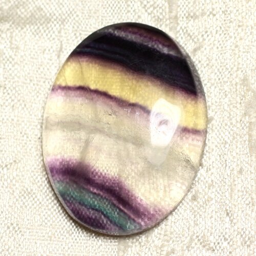 Cabochon de pierre - fluorite ovale 38x29mm n30 -  4558550080219