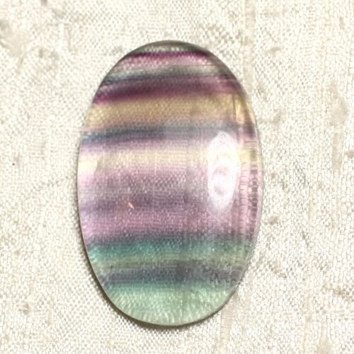 Cabochon de pierre - fluorite ovale 45x29mm n22 -  4558550080134