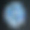 10pc - perles breloques pendentifs nacre bleue ronds 15mm   4558550016911