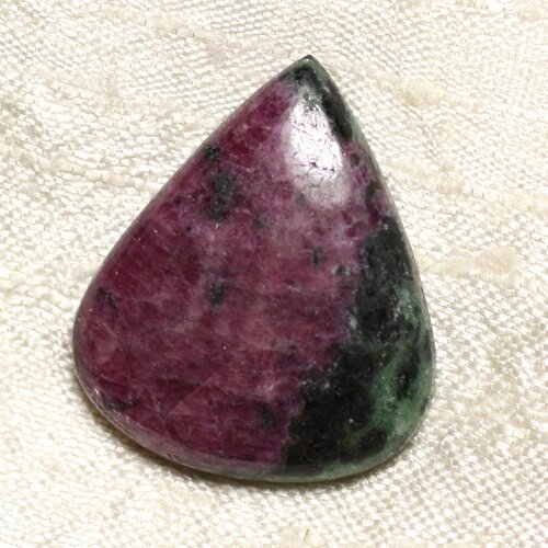 Cabochon de pierre - rubis zoïsite goutte 30x27mm n9 -  4558550081193