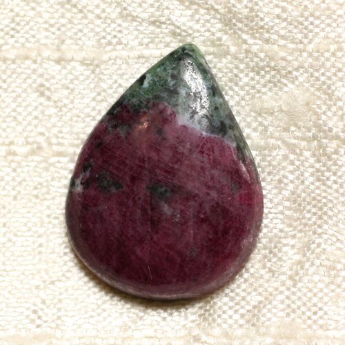 Cabochon de pierre - rubis zoïsite goutte 26x20mm n1 -  4558550081117