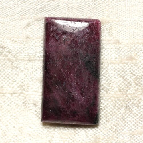 Cabochon de pierre - rubis zoïsite rectangle 29x16mm n38 -  4558550081483
