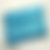 1pc - sac pochette cadeaux bijoux tissu fleurs 12x8cm bleu turquoise -  4558550082435