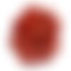 2pc - cabochon pierre - jaspe rouge rond 6mm