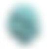 20pc - perles de pierre - turquoise synthèse rondelles 12mm bleu turquoise - 4558550082503