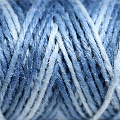 3 mètres - cordon ficelle chanvre 1.5mm nuances de bleu - 4558550083760