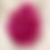 2pc - perles de pierre - jade rose fuchsia palets 18mm   4558550015525