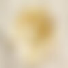 10pc - breloques pendentifs nacre jaune ronds 15mm   4558550017550