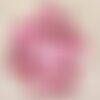 10pc - perles breloques pendentifs nacre donuts cercles 25mm rouge rose fuchsia framboise - 4558550000590