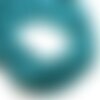 Fil 39cm 90pc env - perles verre opaque - rondelles facettées 6x4.5mm bleu paon canard - 4558550084897