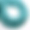 Fil 39cm 90pc env - perles verre opaque - rondelles facettées 6x4.5mm bleu clair turquoise - 4558550084903