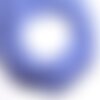 Fil 39cm 90pc env - perles verre opaque - rondelles facettées 6x4.5mm bleu mauve lavande pastel - 4558550084927