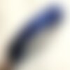 1pc - bobine 45 mètres - ruban tissu organza bleu nuit 10mm   4558550007162