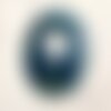 Pendentif pierre semi précieuse - agate bleue donut 40mm n2 -  4558550085948