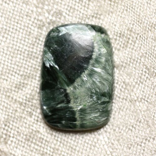 Cabochon pierre - séraphinite rectangle 23x16mm n19 -  4558550086853