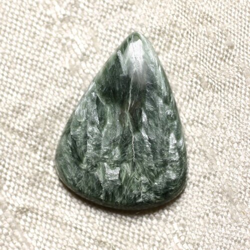 Cabochon pierre - séraphinite goutte 26x20mm n16 -  4558550086822