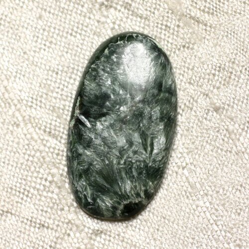 Cabochon pierre - séraphinite ovale 31x17mm n6 -  4558550086723