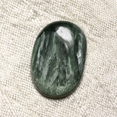 Cabochon pierre - séraphinite ovale 24x17mm n2 -  4558550086686