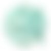 1pc - collier ruban soie teint à la main 85 x 2.5cm bleu turquoise (ref soie160)   4558550001696