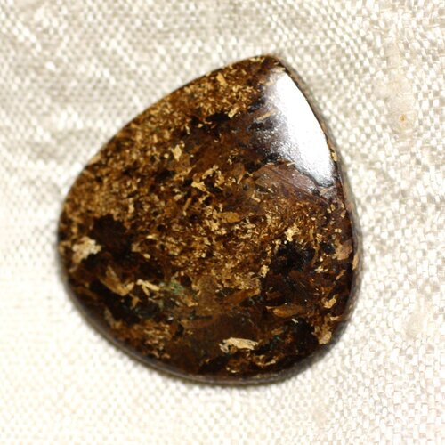 Cabochon de pierre - bronzite goutte 25mm n9 -  4558550086976