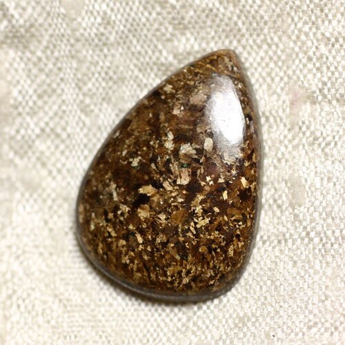 Cabochon de pierre - bronzite goutte 25mm n6 -  4558550086945