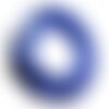 5pc - colliers tours de cou 45cm suédine 2x1mm bleu roi  - 4558550000026