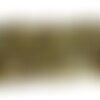 40pc - perles pierre - grenat vert rocailles chips 4-10mm vert kaki marron