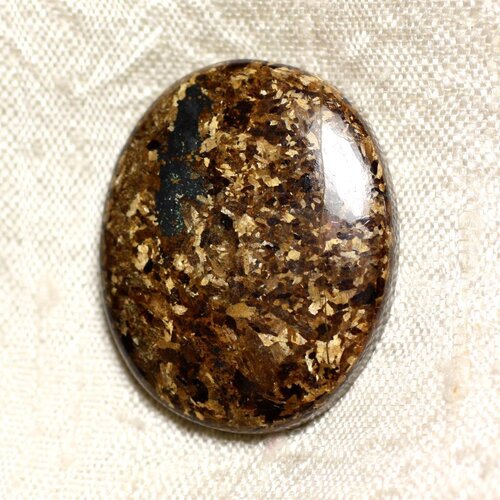 Cabochon de pierre - bronzite ovale 31mm n34 -  4558550087225