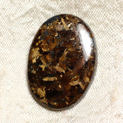Cabochon de pierre - bronzite ovale 31mm n32 -  4558550087201