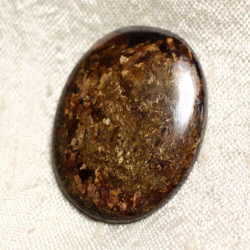 Cabochon de pierre - bronzite ovale 34mm n30 -  4558550087188