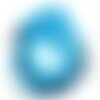 10pc - colliers tours de cou organza et coton 47cm bleu turquoise paon -  4558550006301