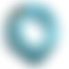 5pc - colliers tours de cou 45cm suédine bleu turquoise 2x1mm   4558550011275