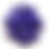 10pc - perles pierre - jade rondelles facettées 8x5mm bleu roi nuit opaque - 4558550008992