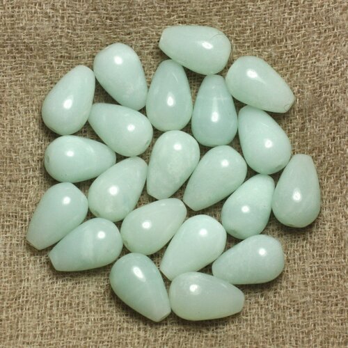 4pc - perles de pierre - amazonite gouttes 12x8mm   4558550036476