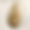 N2 - pendentif en pierre semi précieuse - jaspe paysage beige goutte 50mm - 4558550089267