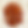 2pc - perles de pierre - jade orange losanges 20mm   4558550014610