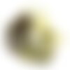 1pc - collier ruban soie teint à la main 85 x 2.5cm marron, jaune, kaki (ref soie170)   4558550001764
