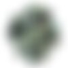 1pc - cabochon pierre - turquoise afrique rond plat 10mm bleu vert marron - 8741140000087