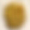 20pc - perles turquoise synthèse boules fleurs 9-10mm jaune   4558550002549