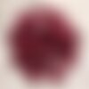 2pc - perles de pierre - jade ovales 18x13mm rouge rose bordeaux - 4558550015488