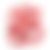 1pc - collier ruban soie teint à la main 85 x 2.5cm rouge rose terracotta (ref soie156)   4558550002839