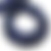 10pc - perles pierre - lapis lazuli boules 8mm mat sablé givré - 8741140000780