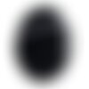 N5 - pendentif pierre semi précieuse - agate noire et blanche rond 47mm - 8741140001367