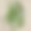 10pc - perles breloques pendentifs nacre donuts cercles 25mm vert pomme anis - 4558550017086
