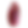 N9 - pendentif en pierre - agate rose et quartz goutte facettée 64mm - 8741140001640